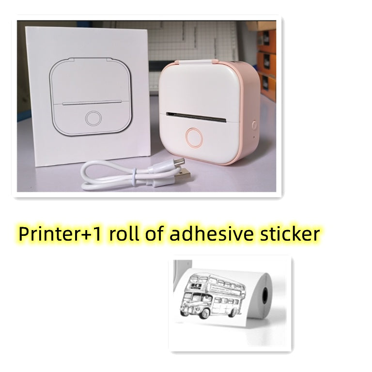 Portable Mini Thermal Label Printer: Home Photo Printer and Student Study Aid with Bluetooth Compatibility – Ideal for Price Tags and Error Correction A&S Collection