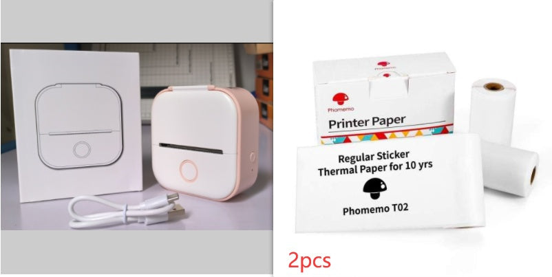 Portable Mini Thermal Label Printer: Home Photo Printer and Student Study Aid with Bluetooth Compatibility – Ideal for Price Tags and Error Correction A&S Collection