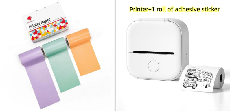 Portable Mini Thermal Label Printer: Home Photo Printer and Student Study Aid with Bluetooth Compatibility – Ideal for Price Tags and Error Correction A&S Collection