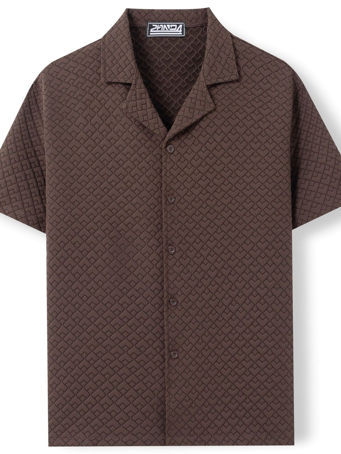 Men's Plus Size Button Down Short Sleeve Shirt.