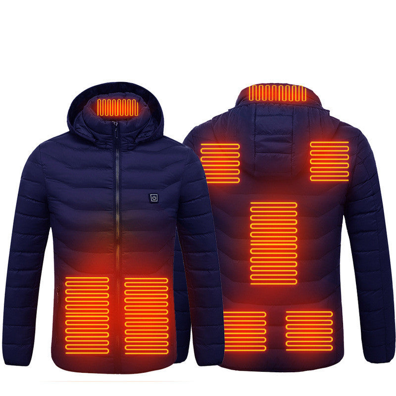 New Heated Jacket Coat USB Electric Jacket Cotton Coat Heater Thermal Clothing Heating Vest Men's Clothes Winter A&S Collection