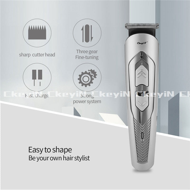 Versatile hair trimmer with sharp cutter head, three gear fine-tuning, fast charge, and strong power system for easy styling. A&S Collection