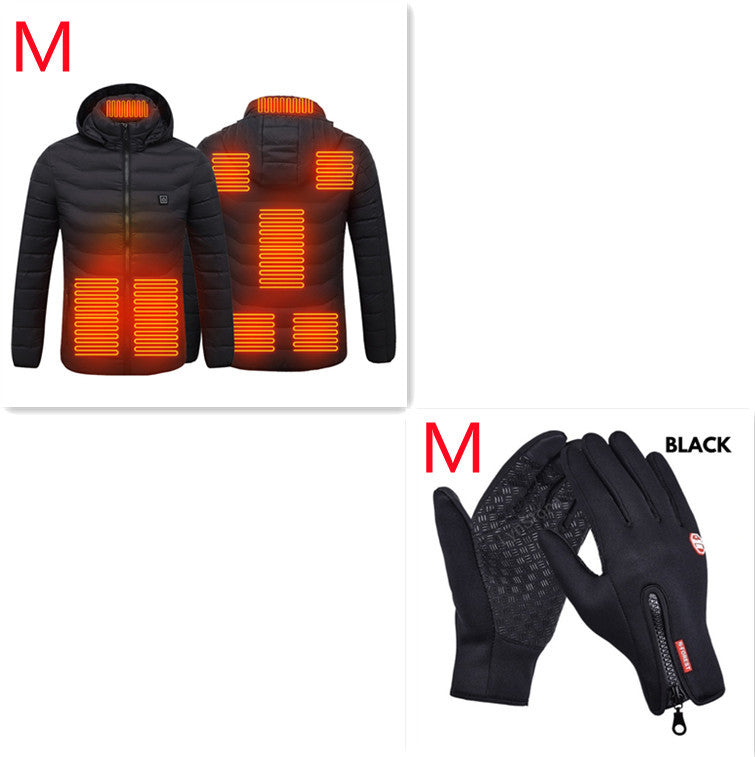 New Heated Jacket Coat USB Electric Jacket Cotton Coat Heater Thermal Clothing Heating Vest Men's Clothes Winter A&S Collection