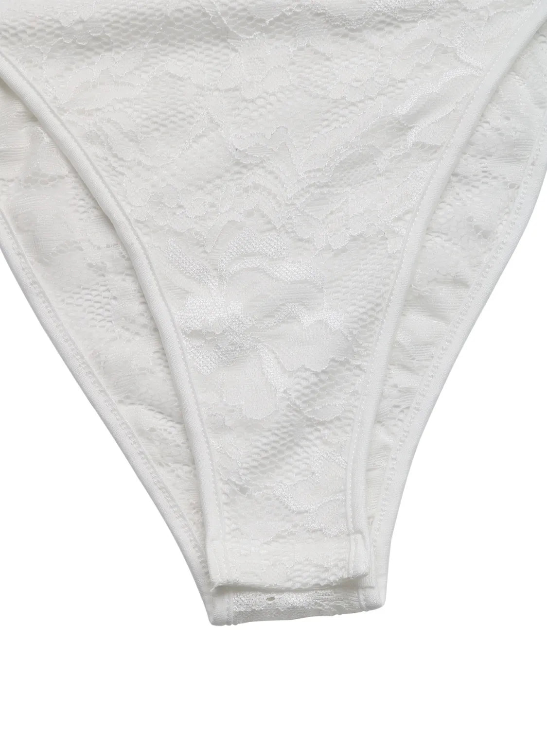 Lace Frill Strap Bodysuit.