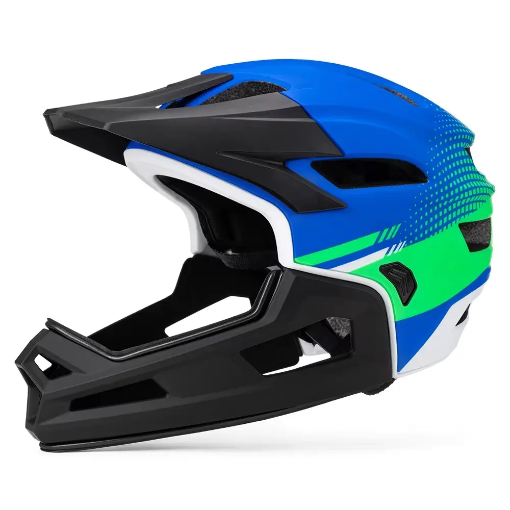 Downhill Cycle MTB Fullface Helmet Detachable Chin Pad Mountain Bike Full Face Helmet For Bike Bicycle Helmet Full Face A&S Collection