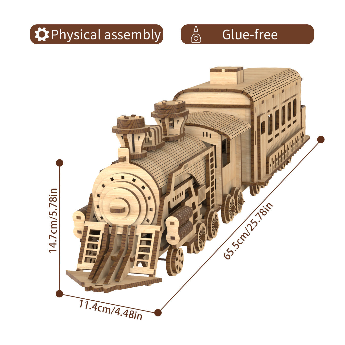 Home Fashion Simple Garoustan Train Puzzle Toys A&S Collection