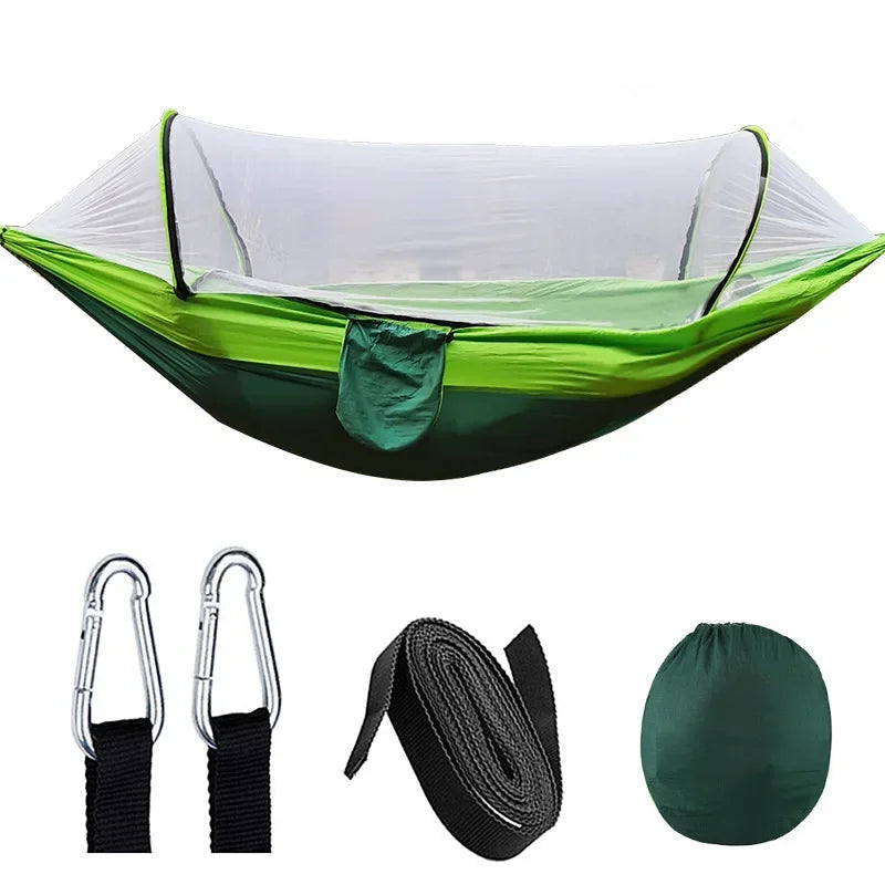 2 Person Outdoor Camping Hammock with Mosquito Net Portable Comfortable Sleeping Tent Hammock Outdoor Furniture Bed A&S Collection