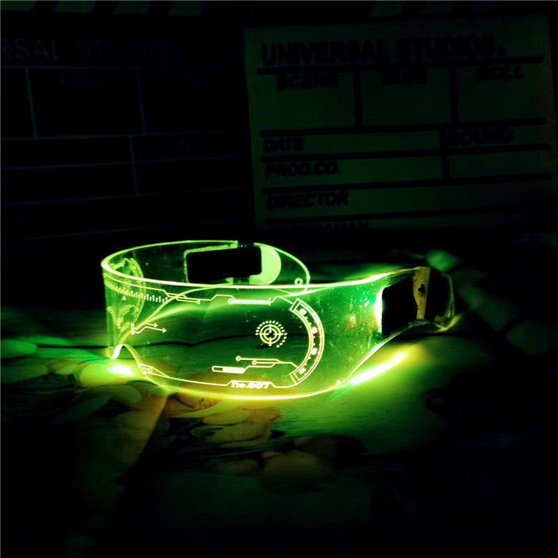 Bar Flash EL cold optoelectronic glasses Blinds Light up glasses LED flash glasses Shake sound bungee glasses A&S Collection