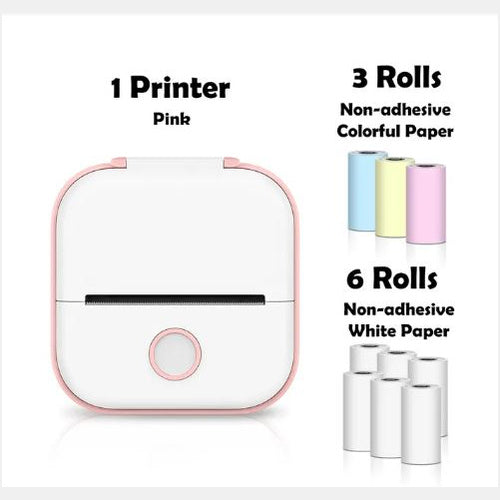 Portable Mini Thermal Label Printer: Home Photo Printer and Student Study Aid with Bluetooth Compatibility – Ideal for Price Tags and Error Correction A&S Collection