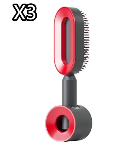 Self Cleaning Hair Brush For Women One-key Cleaning Hair Loss Airbag Massage Scalp Comb Anti-Static Hairbrush CJ