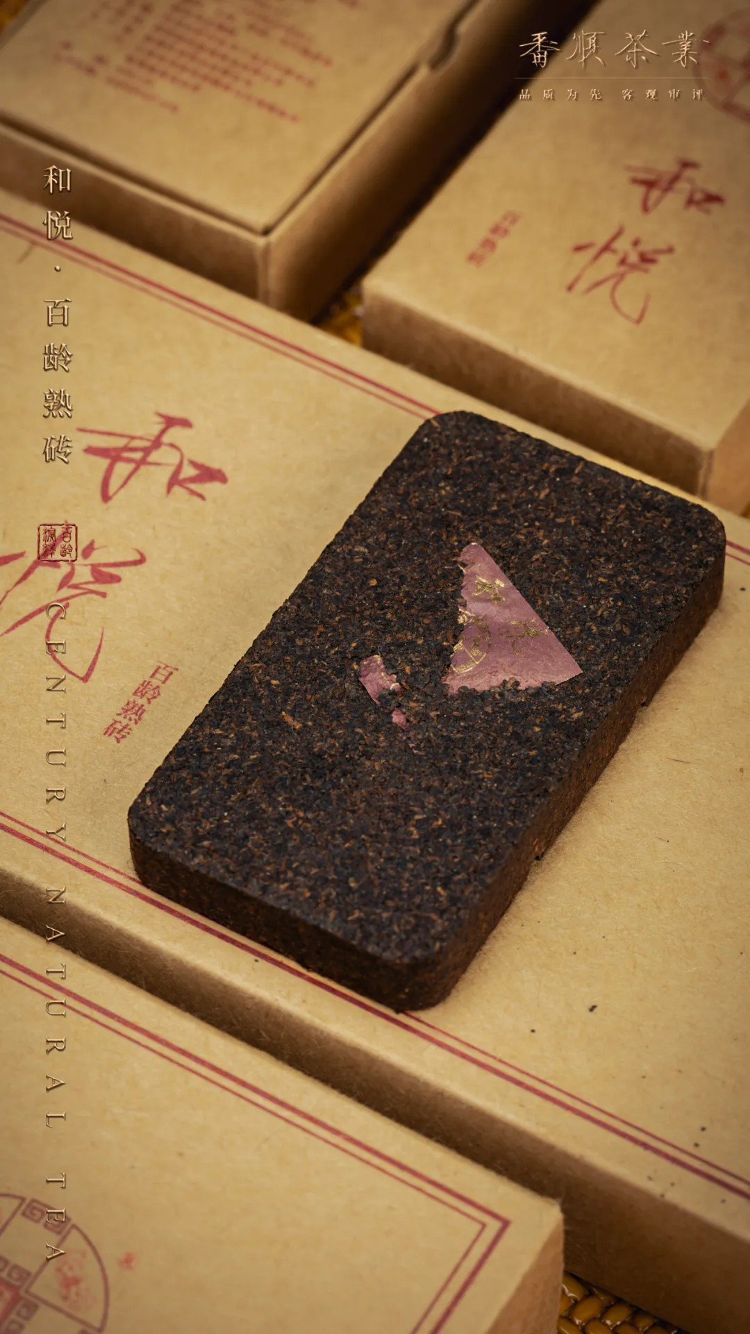 2024 He Yue Bai Ling Aged Pu-erh Brick A&S Collection