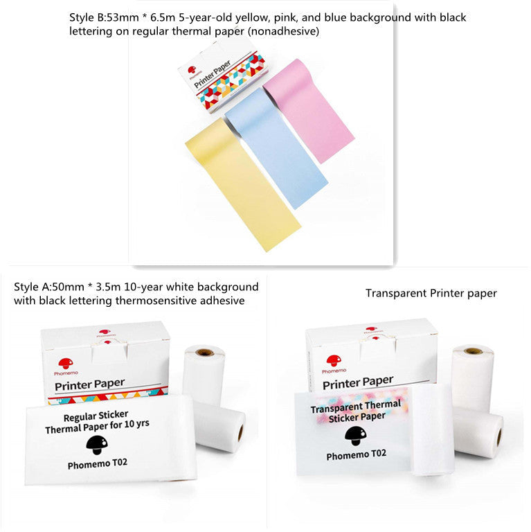 Portable Mini Thermal Label Printer: Home Photo Printer and Student Study Aid with Bluetooth Compatibility – Ideal for Price Tags and Error Correction A&S Collection