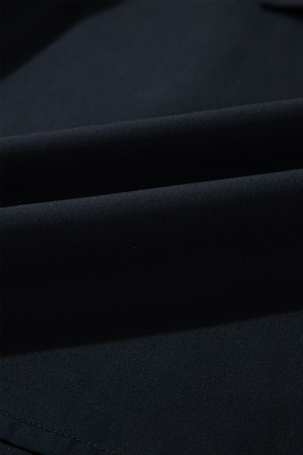 Button Up Tie Waist Puff Sleeve Mini Shirt Dress.