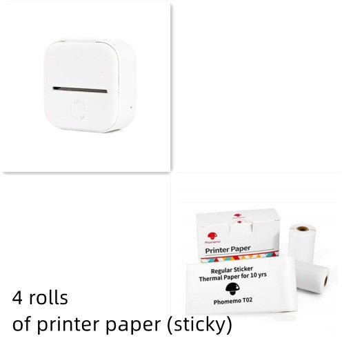 Portable Mini Thermal Label Printer: Home Photo Printer and Student Study Aid with Bluetooth Compatibility – Ideal for Price Tags and Error Correction A&S Collection