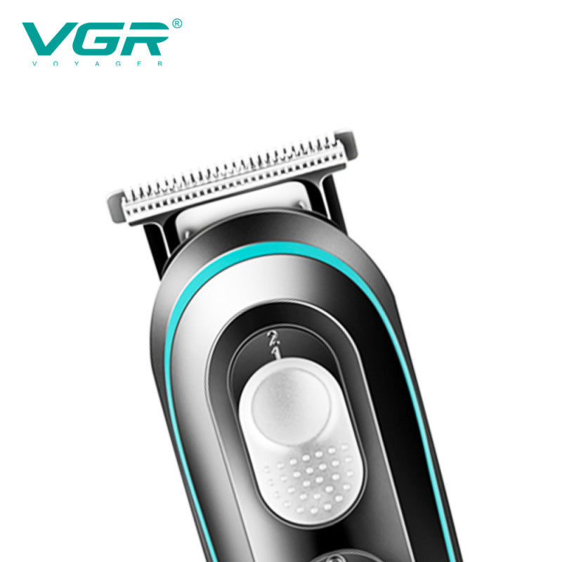VGR V-0551 Professional Hair Trimmer Kit with USB charging, comb attachments, and accessories. A&S Collection