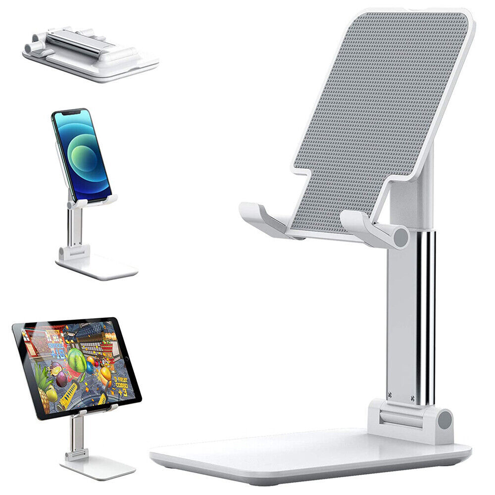 Foldable Desktop Mobile & Tablet Stand | Adjustable Cell Phone Holder for Desk & Table CJ