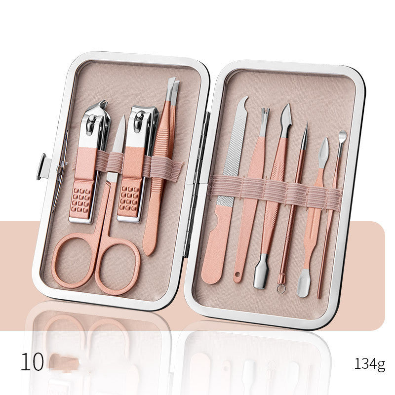 Professional Scissors Nail Clippers Set Ear Spoon Dead Skin Pliers Nail Cutting Pliers Pedicure Knife Nail Groove Trimmers A&S Collection