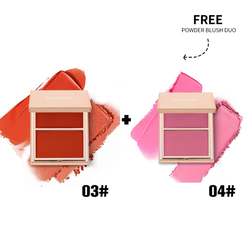 PHOFAY Double-Take Cream & Powder Blush Duo A&S Collection