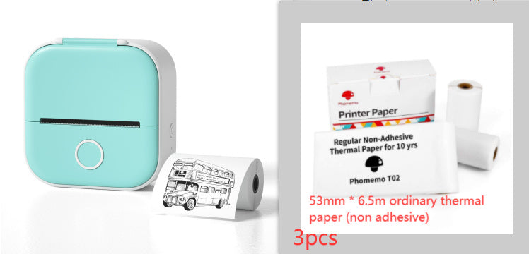 Portable Mini Thermal Label Printer: Home Photo Printer and Student Study Aid with Bluetooth Compatibility – Ideal for Price Tags and Error Correction A&S Collection