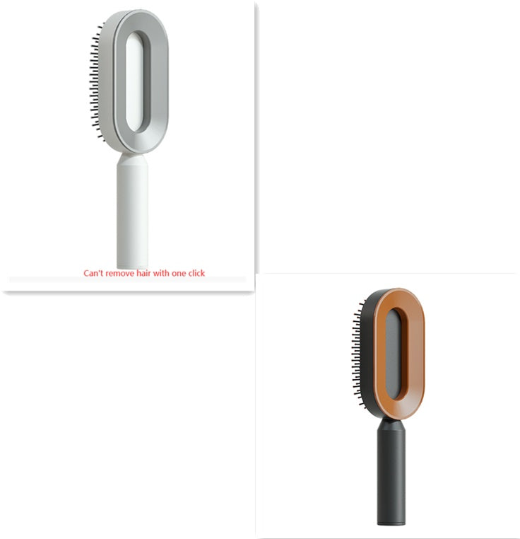Self Cleaning Hair Brush For Women One-key Cleaning Hair Loss Airbag Massage Scalp Comb Anti-Static Hairbrush CJ