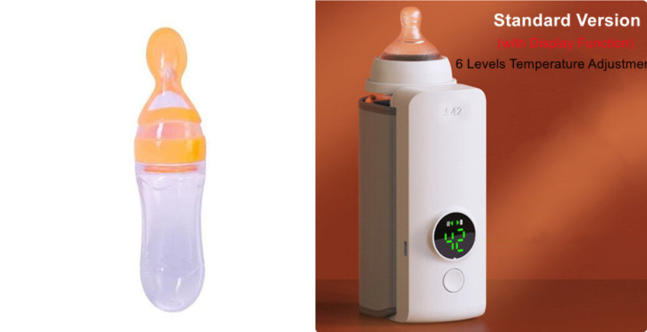 Portable Wireless Rechargeable Baby Bottle Warmer USB Charging And Heating Bag Portable Constant Temperature Milk Warmer Universal Bottle Insulation Sleeve A&S Collection