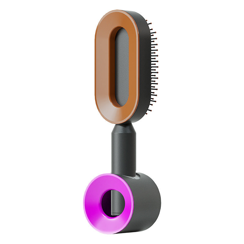 Self Cleaning Hair Brush For Women One-key Cleaning Hair Loss Airbag Massage Scalp Comb Anti-Static Hairbrush CJ