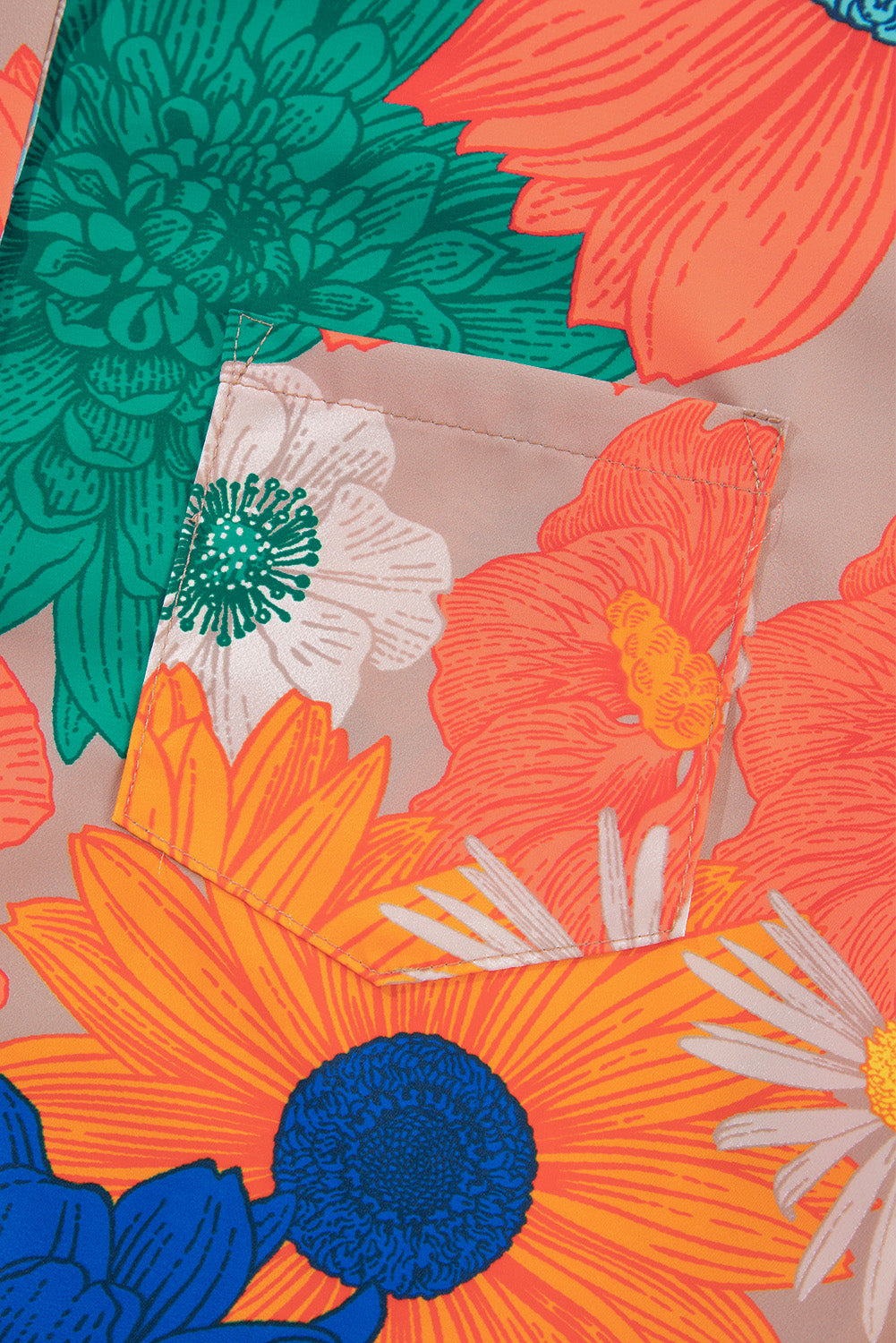 Stylish Printed Button-Up Long Sleeve Top and Shorts Set: Perfect for a Trendy, Comfortable, and Effortless Look.