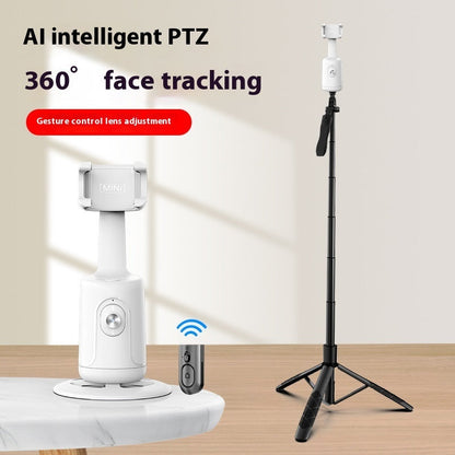 360° Auto Face Tracking AI Gimbal | Smart Phone Holder for Vlogging, Video, and Live Streaming Stabilizer Tripod CJ