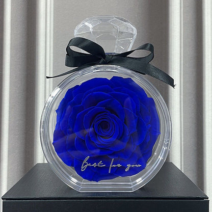 Natural Eternal Flower Ornaments Transparent Cover Dried Rose Gift Box For Christmas New Year Valentine's Day Home Decor A&S Collection
