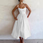 Fresh Solid Color Suspender Dress - Perfect for Sweet and Sexy Summer Style! CJ