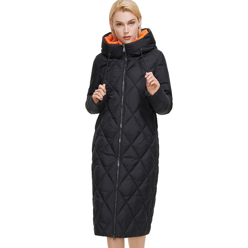 Ozon Wild strawberry Autumn Winter women's coat plus long women's thick warm cotton women's coat A&S Collection