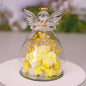 Eternal Flower Gift Box Angel Glass Cover Dried Rose Gift Box For Christmas New Year Valentine's Day Home Decor A&S Collection