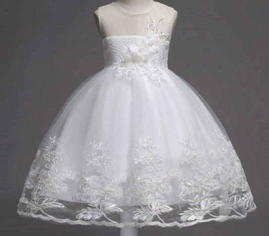 Elegant pink dress with floral embroidery, perfect for special occasions A&S Collection