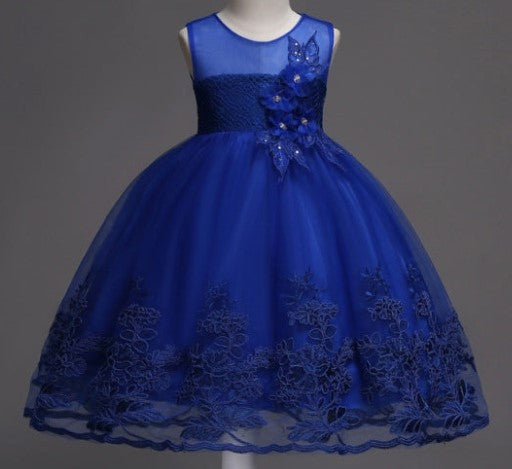 Elegant pink dress with floral embroidery, perfect for special occasions A&S Collection