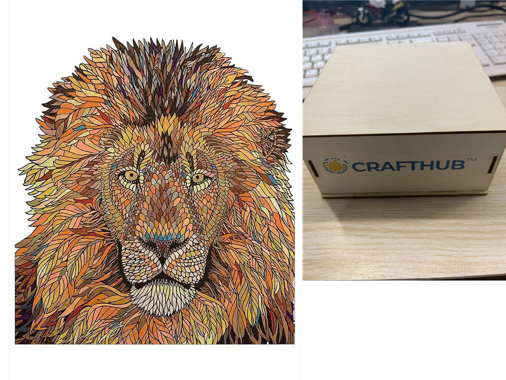 Animal Puzzle Craft Hub: A3 Size Creativity Kit for All Ages A&S Collection