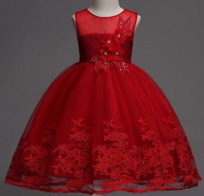 Elegant pink dress with floral embroidery, perfect for special occasions A&S Collection