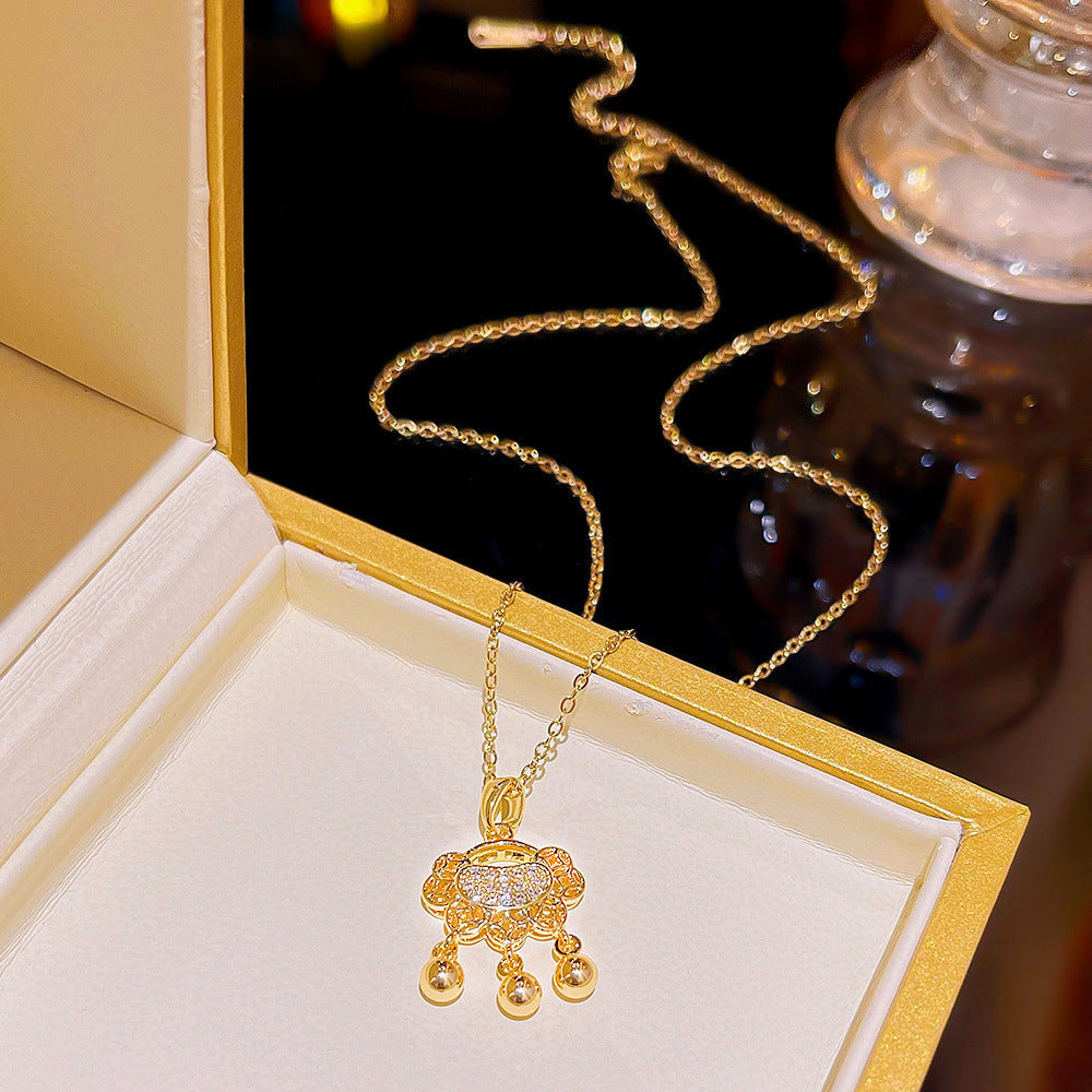 Fashion Titanium Steel Necklace - Light Luxury Design with Advanced Sense for Unique Style CJ