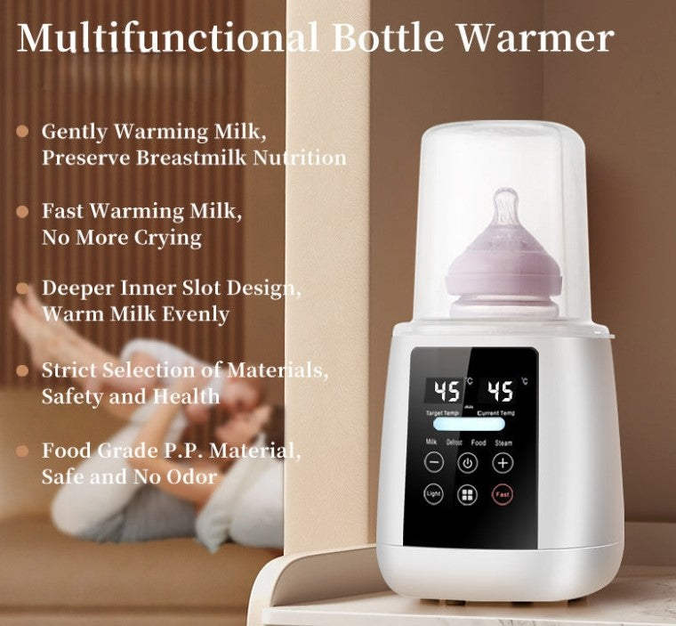 Efficient digital bottle warmer for gentle, even heating and preserving nutrition Hypersku