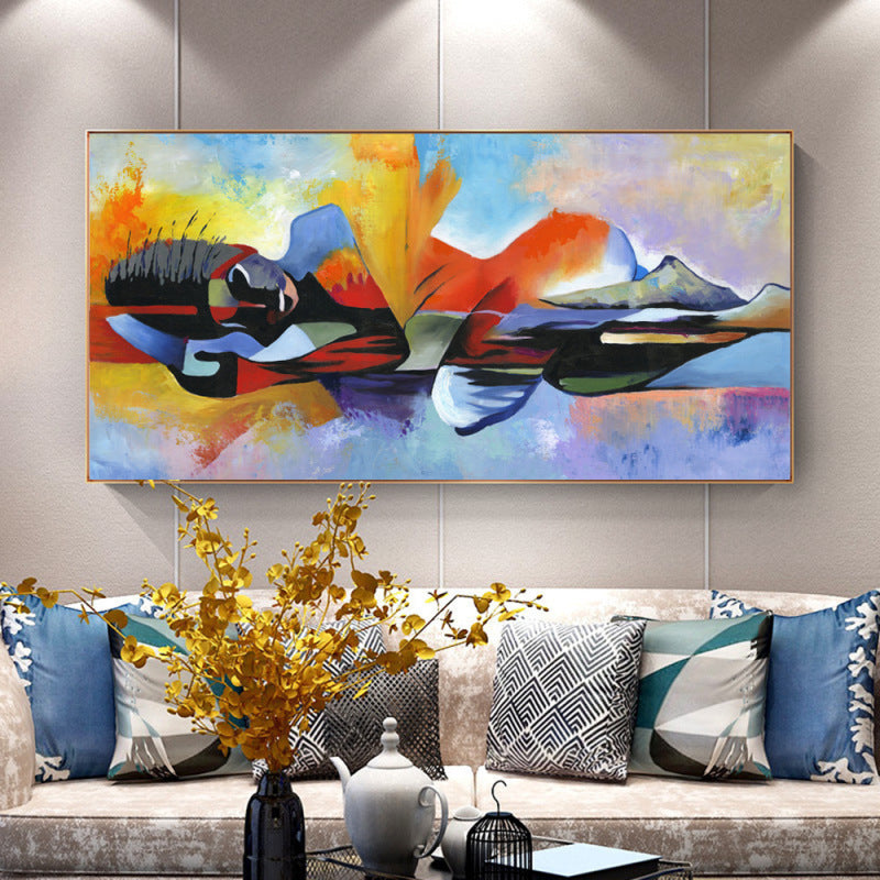Abstract religious poster oil painting living room wall art decoration hanging picture frameless core A&S Collection