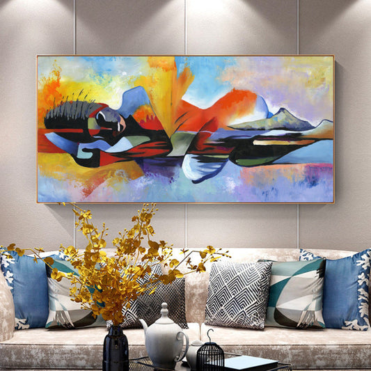 Abstract religious poster oil painting living room wall art decoration hanging picture frameless core A&S Collection