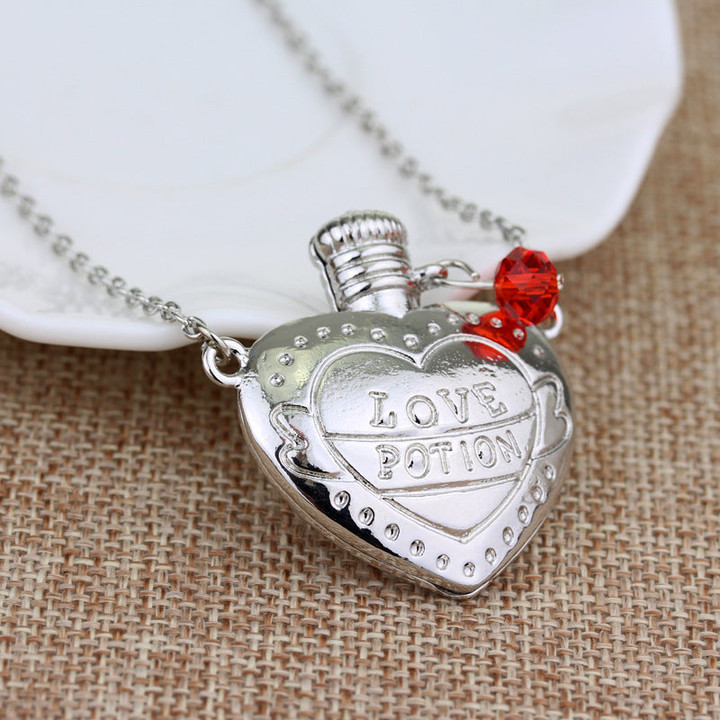 Fashion Necklace Love Poison Love Pill Bottle Pendant Valentines Day Gift A&S Collection