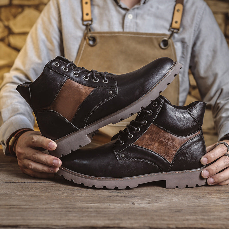 Retro British Style Leather Boots A&S Collection