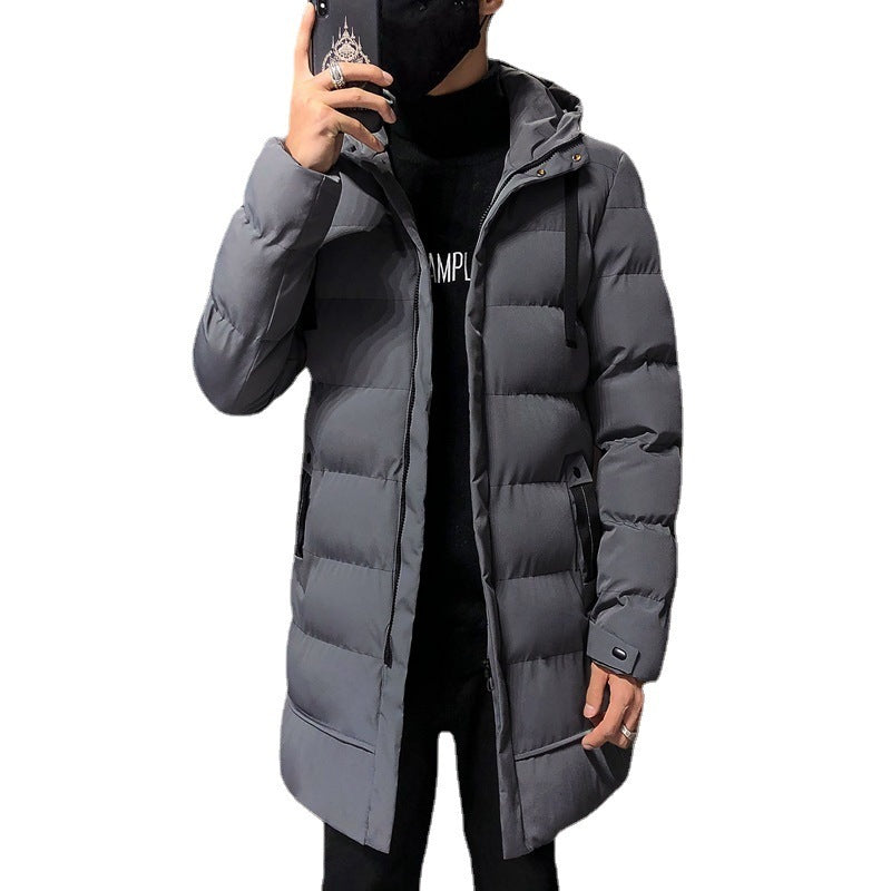 Men's long thickened cotton-padded jacket, trendy and warm for winter A&S Collection