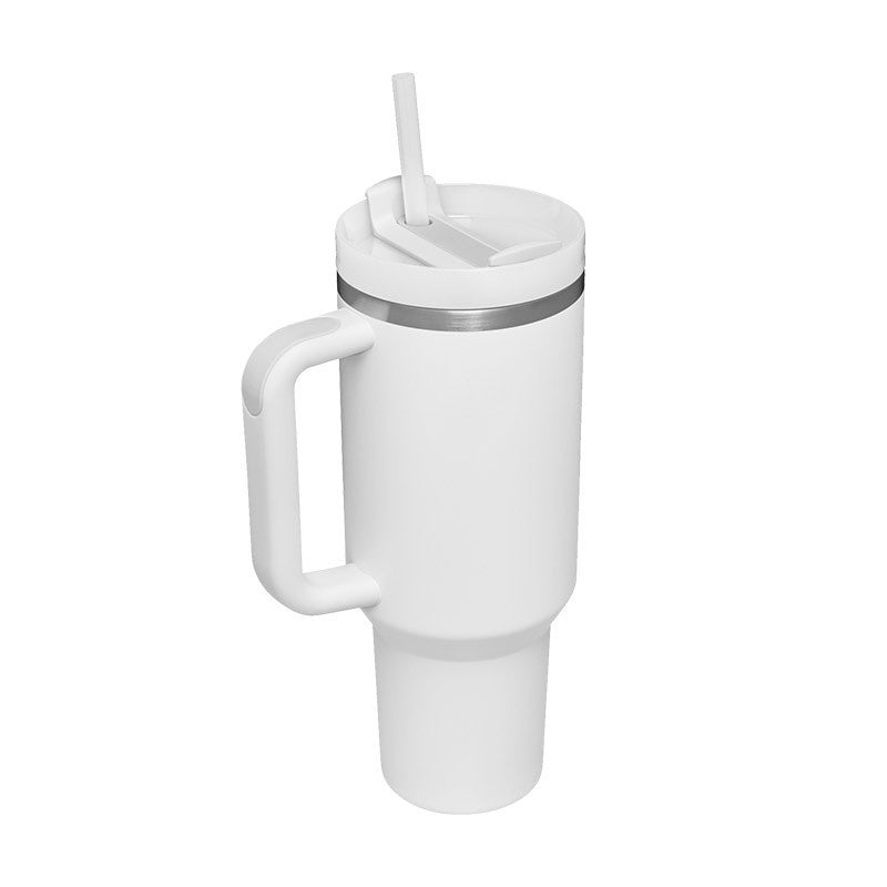 40 Oz Tumbler With Handle Straw Insulated, Stainless Steel Spill Proof Vacuum Coffee Cup Tumbler With Lid Tapered Mug Gifts For Valentine Lover Suitable For Car Gym Office Travel A&S Collection