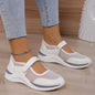 Women's Casual Thick Bottom Breathable Velcro Women's Mesh Surface Shoes A&S Collection