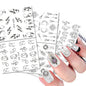 DIY nail 24 small decals Hypersku