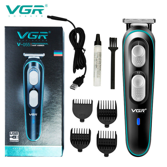 VGR V-0551 Professional Hair Trimmer Kit with USB charging, comb attachments, and accessories. A&S Collection