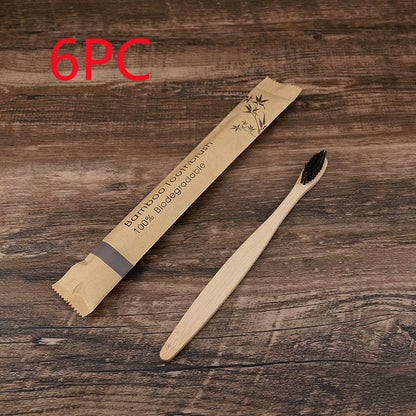Flat Bamboo Toothbrush Kraft Paper Bag Toothbrush A&S Collection