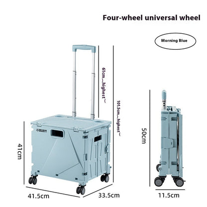 Household Portable Folding Supermarket Trolley CJ