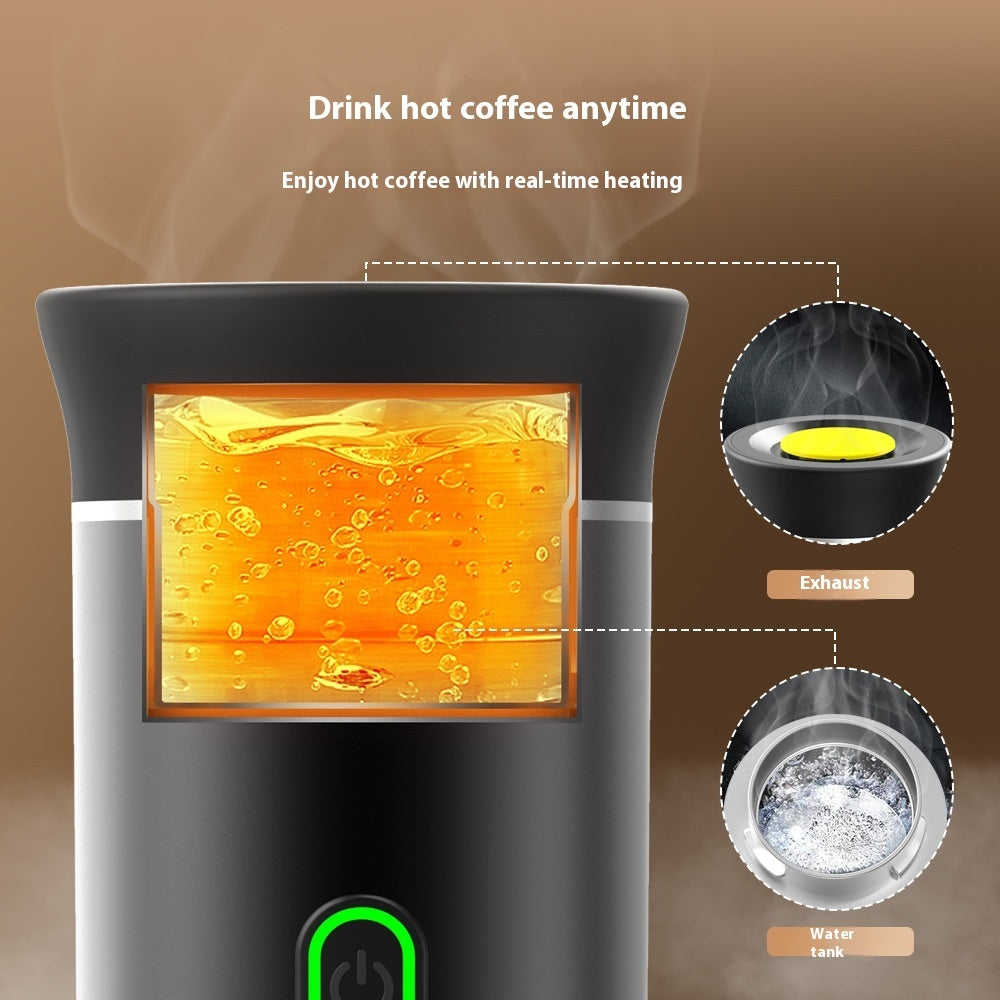 Portable Capsule Coffee Machine Electric Small Wireless Heating Kitchen Gadgets A&S Collection